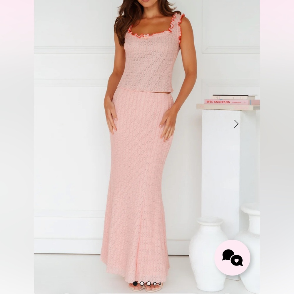 Hello Molly Blush Pink Skirt Set